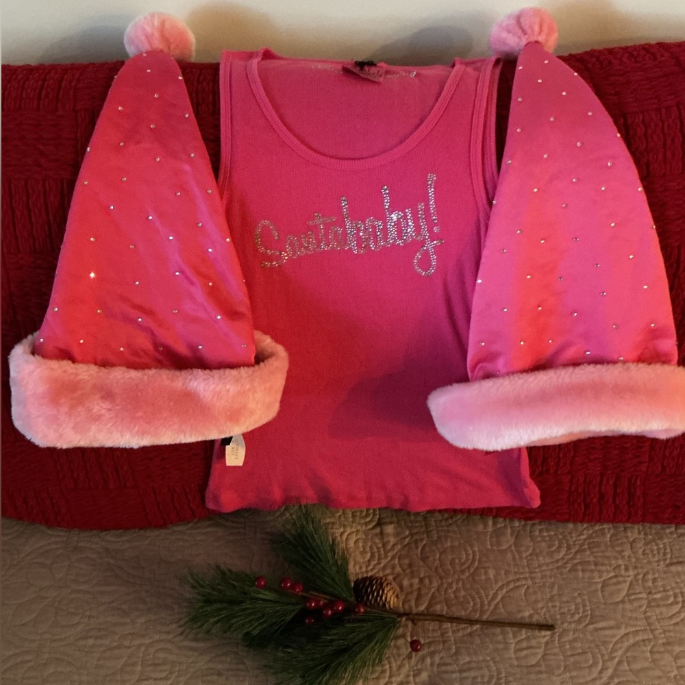 VICTORIA’S SECRET Vintage Santa Baby Tank & Hats 2005 Sz Medium Great Condition - Picture 16 of 16